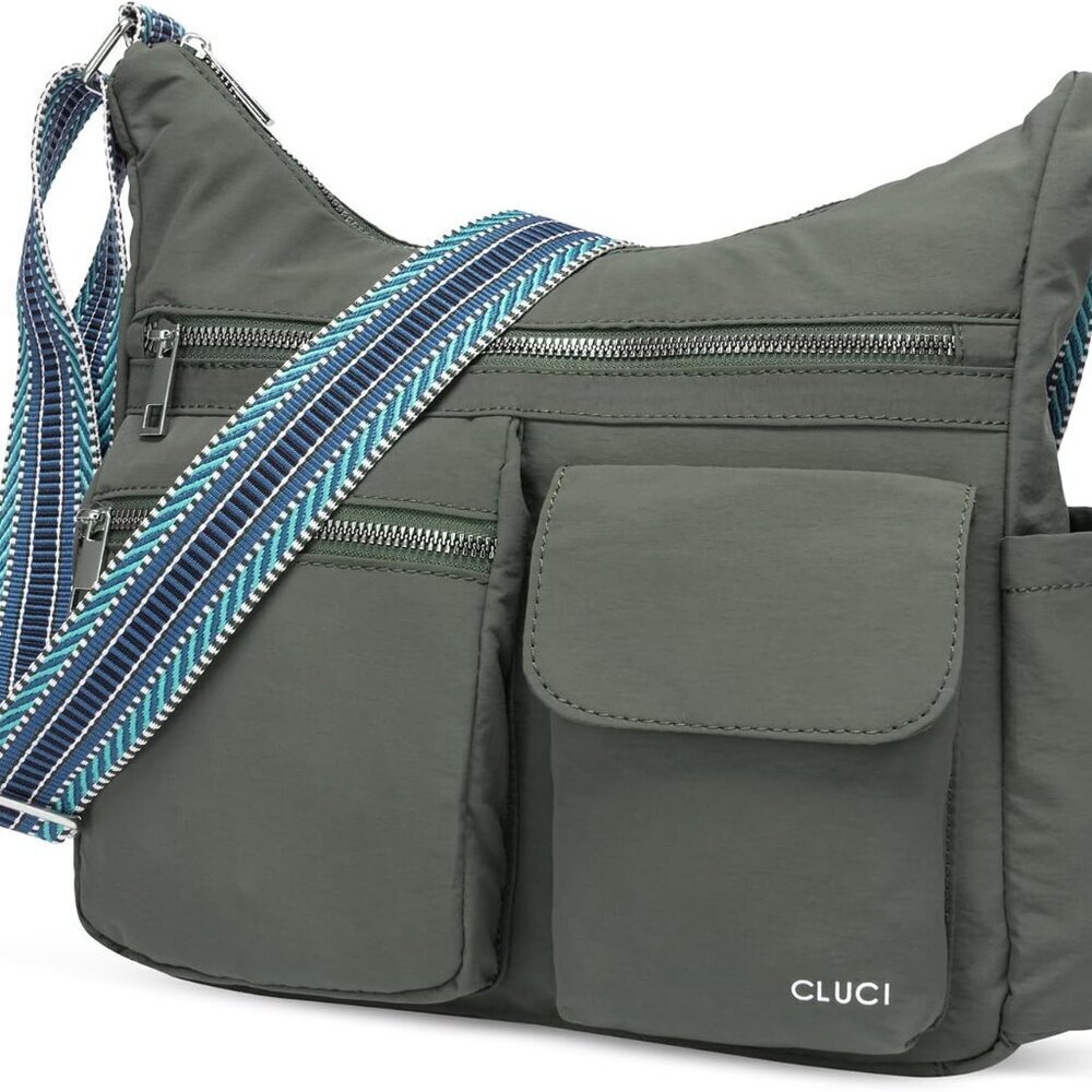 Travel Purse Waterproof Nylon Crossbody Bag for Women Anti Theft Organizer